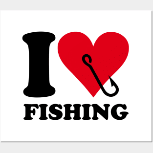 Love fishing Posters and Art